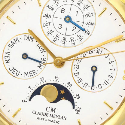 Claude Meylan Perpetual Calendar Moonphase 18K