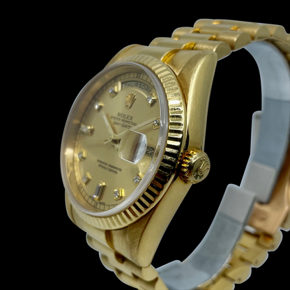 Rolex Day-Date 18K Diamond Full Gold